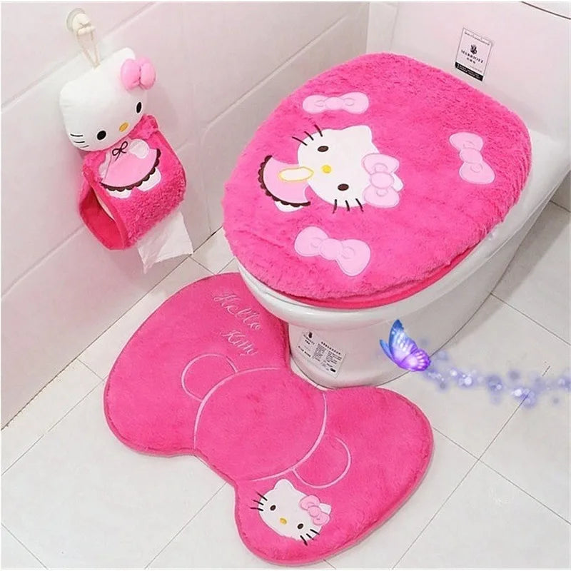 Kitty Toilet Decoration Set